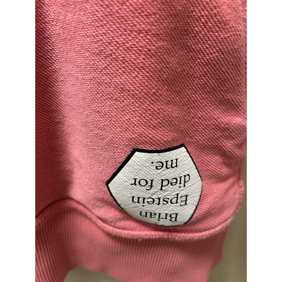 Helmut Lang Jeremy Deller Pink Hoodie Oversized Sweatshirt Reversible - S - Picture 5 of 10